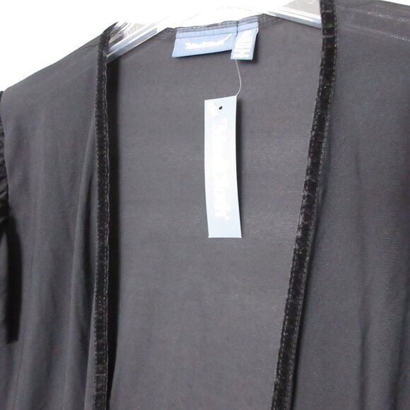 Mod Cloth Cardigan Sheer Ruffle Boho Goth NWT Long Line‎ - Picture 4 of 13